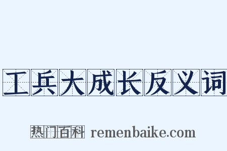 工兵大成长反义词是什么意思的图片